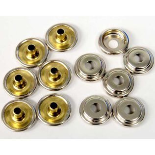 Female Fastener Attaches to Cloth, 6-Pack