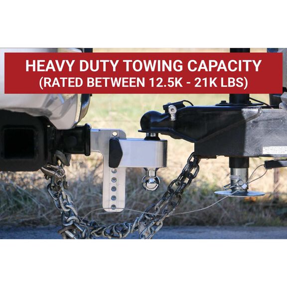 180 Chrome Plated Turnover Ball 10" Drop Hitch with a 2" Shank image number 3
