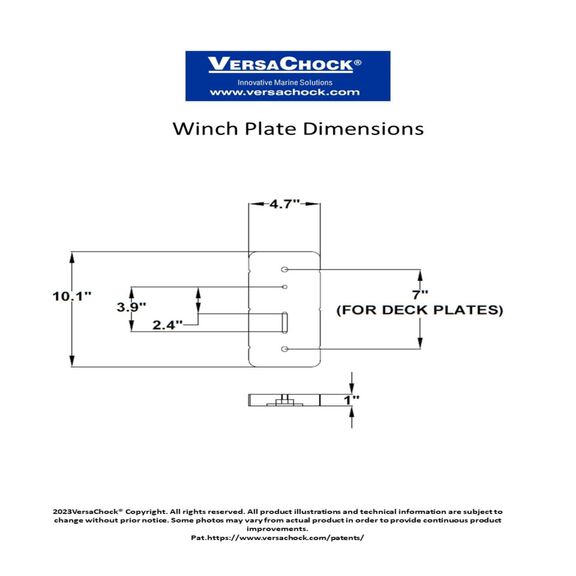 Winch Plate For Electric Winches image number 0