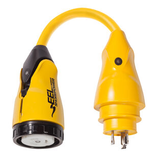 Marinco EEL Shore Power Pigtail Adapter, 30 Amp 125V Male to 50 Amp 125/250V Female