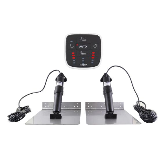 Stainless Steel Electric Trim Tab Kit, ALC-1 Automatic Leveling Control, 6LX9W Tab image number 0