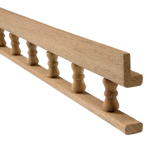Teak L-Type Pin Rail image number 0