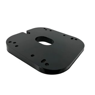 4-Degree Wedge Mount Base Plate for Most Closed Dome Radars - 18"-24" - Black