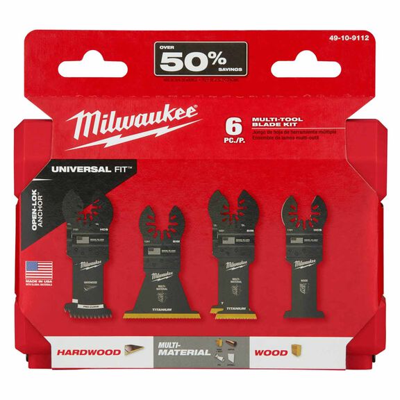 OPEN-LOK&trade; 6 Piece Multi-Tool Blade Kit image number 8