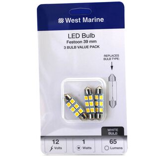 Festoon 39mm LED Bulbs, 3-Pack