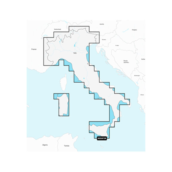 Garmin Navionics Vision+ EU073R Italy, Lakes and Rivers, Electronic Chart image number 0
