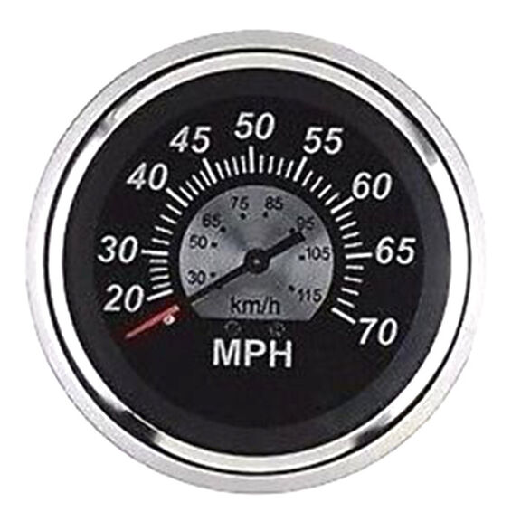Black Sterling Series Speedometer Kit, 70 mph, Head Only image number 0