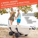 40qt. Cuddy Floating Cooler and Dry Storage Vessel with Cuddy Crawler Wheel Kit image number 4