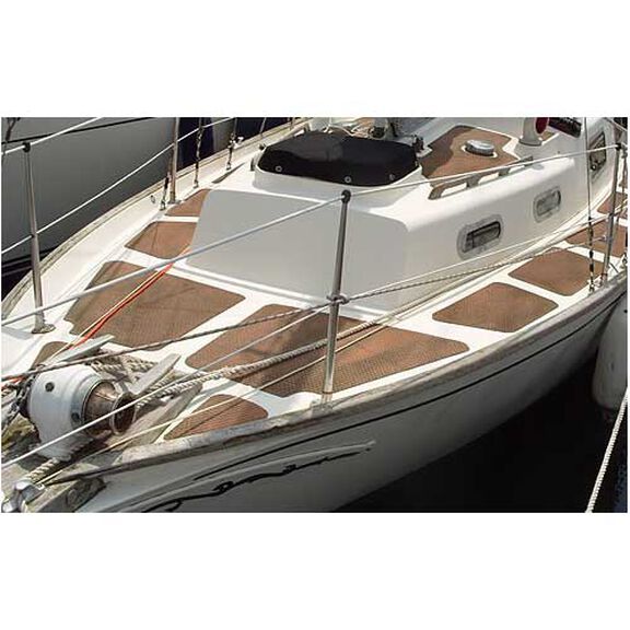 Treadmaster Textured Diamond Pattern Nonskid Sheet,, 47" x 35", Teak image number 1