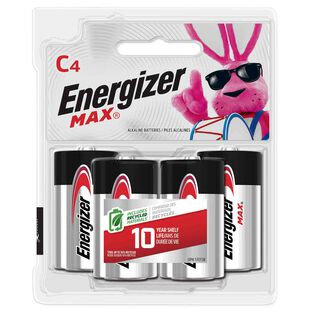 Energizer MAX C Batteries, 4 Pack