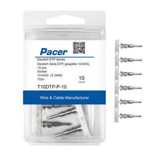DTP Deutsch Pin F/10 AWG Wire, Size 12 Contact, 10 Pack