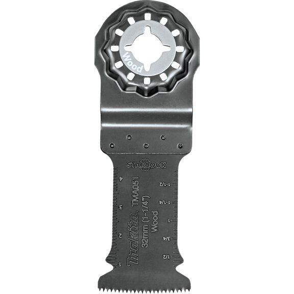 Starlock Oscillating Multi-Tool 1-1/4" High Carbon Steel Curved Plunge Cut Blade image number 0