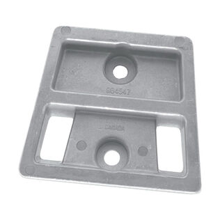Aluminum Block Anode for OMC, Johnson/Evinrude, 4.5" x 3.8" x 1.24"