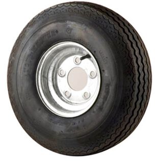 480 X 8B Bias Trailer Tire and 8 X 3 3/4 Galvanized Solid Rim 5 X 4 1/2 Bolt Pattern