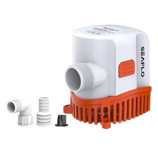 SEAFLO 17 Series 800 GPH Automatic Bilge Pump, 12V, Built-in Float Switch, Compact & Submersible, 3/4" Outlet