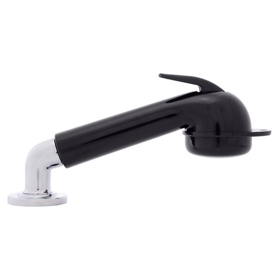 Deck-Mount Sprayer Large Black Sprayer w/Elbow, 6' Stainless Steel Hose, Low Profile Holder image number 2