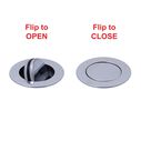 1-1/2" Drain, Flip Drain with Overflow, Straight, 1-1/4" Sweat Chrome image number 2