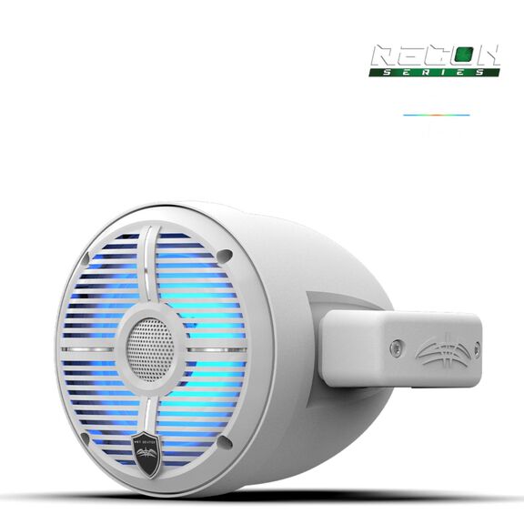 Wet Sounds Recon 6.5-Inch Coaxial Tower Speakers w/ XW White RGB Grilles image number 3
