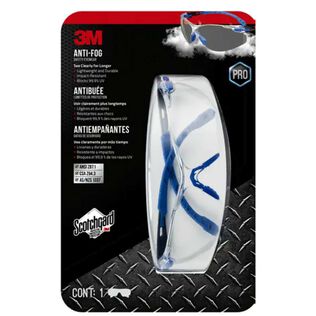 Anti-Fog Goggle with Scotchgard&trade; Protector 47212H1-VDC, Gray/Red, Clear Lens
