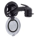 Recessed Shower Black Cup with Stainless Steel Lid w/Gasket, Small Black Sprayer, 6' Stainless Steel Hose image number 0