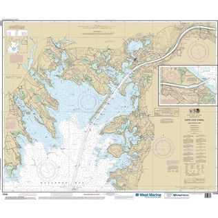 Maptech&reg; NOAA Recreational Waterproof Chart-Cape Cod Canal and Approaches, 13236