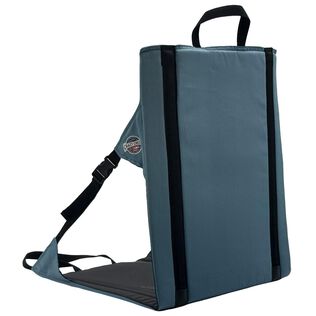 Crazy Creek Comfort Chair for Camping, Backpacking & More, High Density Foam Cushion, 250 LBS Weight Capacity, Adjustable Straps, Water-Resistant, Smokey Blue/Black, One Size