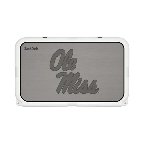 SeaDek Cooler Pad - Collegiate Collection - Fits YETI Tundra 45 - Storm Gray / Black, University of Mississippi image number 0