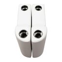 Wise DLX3010-204 DLX Series Pontoon Right Radius Arm Rest - Brite White image number 6