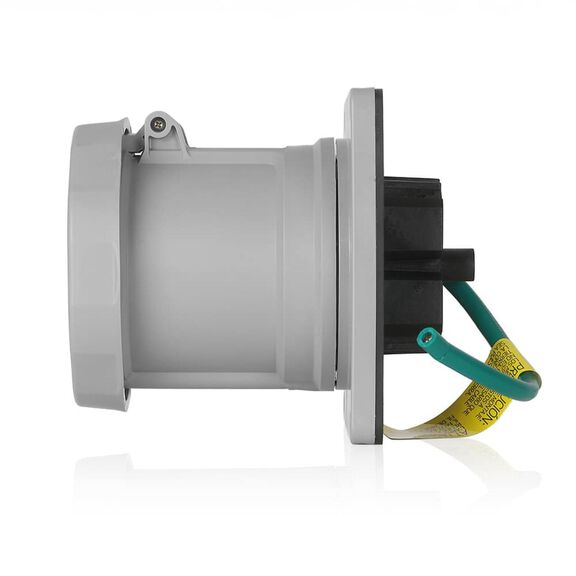 100 Amp 120/208 Volt 3-Phase, 4P, 5W, North American Pin & Sleeve Receptacle, ABYC Certified, IEC 60309 Industrial Grade Marine Grade IP66/67/68, & IP69K Watertight image number 0