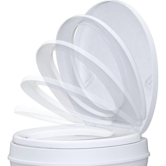 SEAFLO Soft-Close RV Toilet Replacement Seat and Cover White image number 4