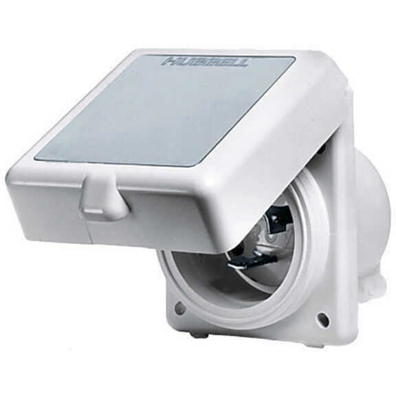 Hubbell Marine Hull Inlet , 16a 230V, Non-Metallic image number 1