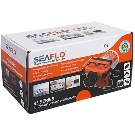SEAFLO 43 Series 12V 3.0 GPM 43 PSI Diaphragm Water Pump image number 3