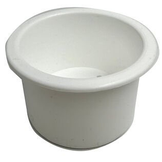 Small Flush Fitting Cup Holder, White