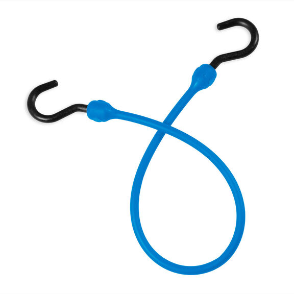 12" Polyurethane Cord with Heavy Duty Nylon Hook Ends, Blue image number 0