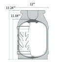 LPG Fiberglass Tank 11lb. image number 1