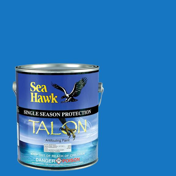 Talon Single Season Hybrid Ablative Antifouling Paint, Blue, Gallon image number 0