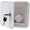 SEAFLO RV Water Inlet Hatch Lockable Gravity & Pressure Fill White ABS image number 0