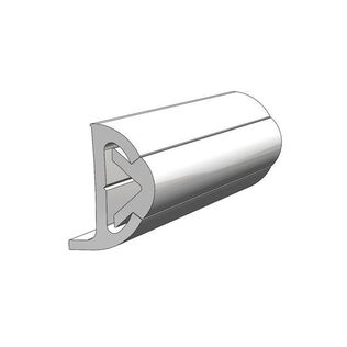 Rigid Frosty White Rub Rail Kit, 1 1/2" x 7/8", 3 Pieces 7.5', 7.5' & 5' Lengths