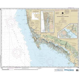 Maptech&reg; NOAA Recreational Waterproof Chart-Chatham River to Clam Pass; Naples Bay; Everglades Harbor, 11429