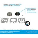 Quicksilver Water Pump Repair Kit 8M0208905 for Mercury or Mariner 25-30hp 4-Stroke Outboards image number 1