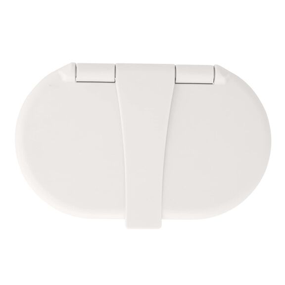 Trinidad Transom Shower Cold Only, Warm White Cup & Lid, Small Warm White Sprayer, 10' White Rubber Hose, Chrome Trinidad Handle image number 8