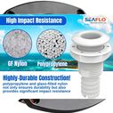 SEAFLO 1-1/2" Thru Hull Fitting with Check Valve White image number 4