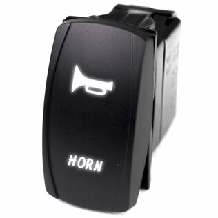 Logo Rocker Switch, Horn, White