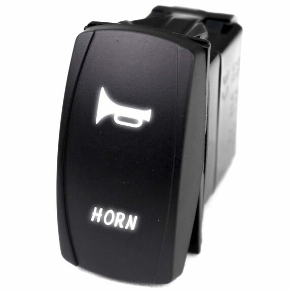 Logo Rocker Switch, Horn, White image number 0