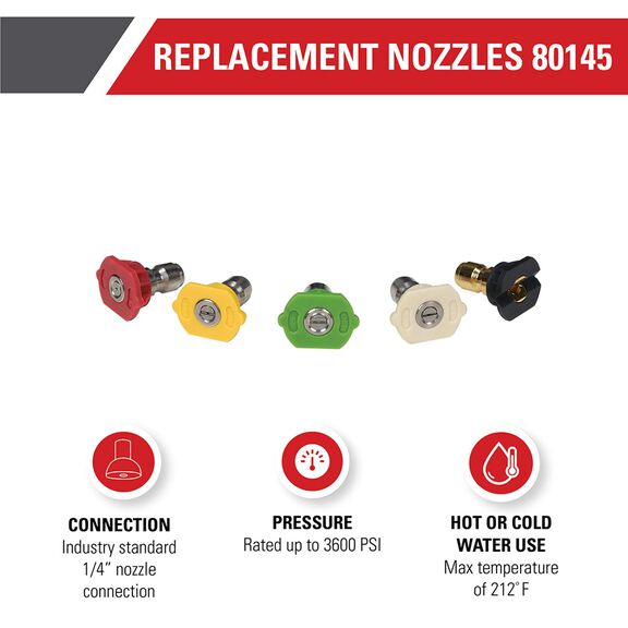 SIMPSON Universal Replacement Spray Nozzles image number 2