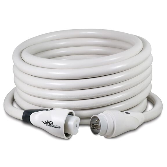 Marinco 50 Foot EEL Shore Power Cord Set, 50 Amp, 125/250V, White image number 0