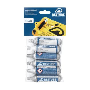 RESTUBE CO2 cartridges (10.9 g) 6 Pack for Beach & Kids Safety Buoy