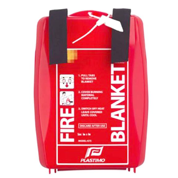 Fiberglass Fire Blanket in Rigid ABS Container image number 0