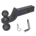Blackout Series 6,000 lbs/7,500 lbs Reversible Ball Mount, 2" & 2-5/16" Ball, 2" Drop image number 0