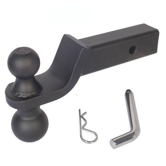 Blackout Series 6,000 lbs/7,500 lbs Reversible Ball Mount, 2" & 2-5/16" Ball, 2" Drop image number 0